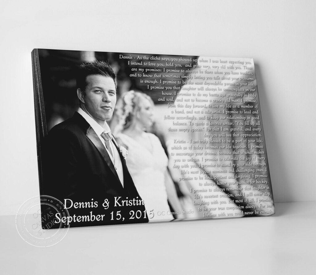 Personalized Anniversary Gift, Personalized Wedding Photo, Personalized ...