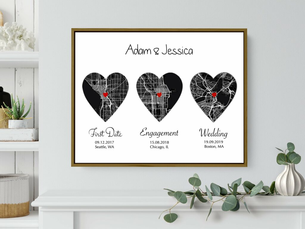First anniversary gift, wedding anniversary gift, gift for couple ...